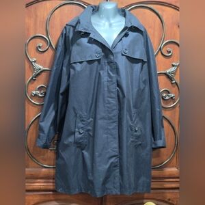Lands' End Women's Navy Rain Jacket